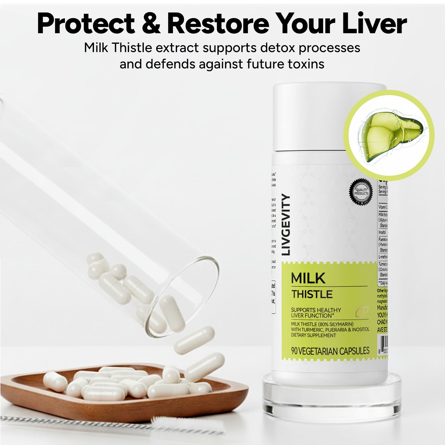 Livgevity™ Milk Thistle Liver Detox Supplement