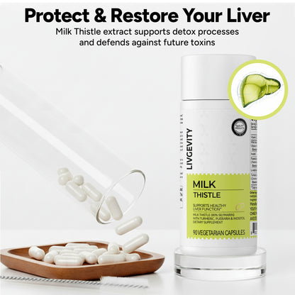 Livgevity™ Milk Thistle Liver Detox Supplement